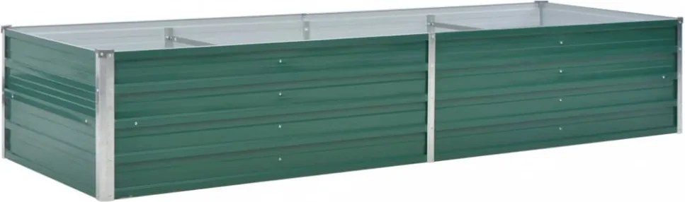 vidaXL zöld horganyzott acél kerti magaságyás 240 x 80 x 45 cm