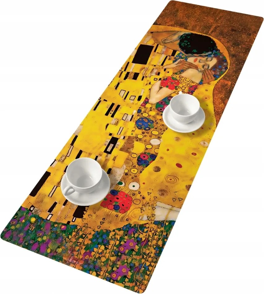 Asztalra, padra Bertoni filcből készült futópad Csók felirattal 115x40 cm