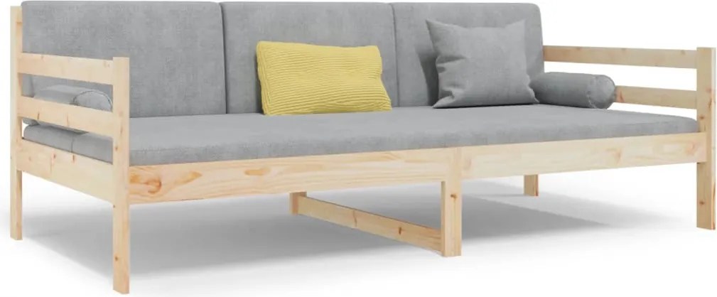 vidaXL tömör fenyőfa kanapéágy matrac nélkül 90 x 190 cm