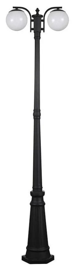 V-Tac Kültéri lámpa 2xE27/60W/230V IP44 199 cm fekete VT1301