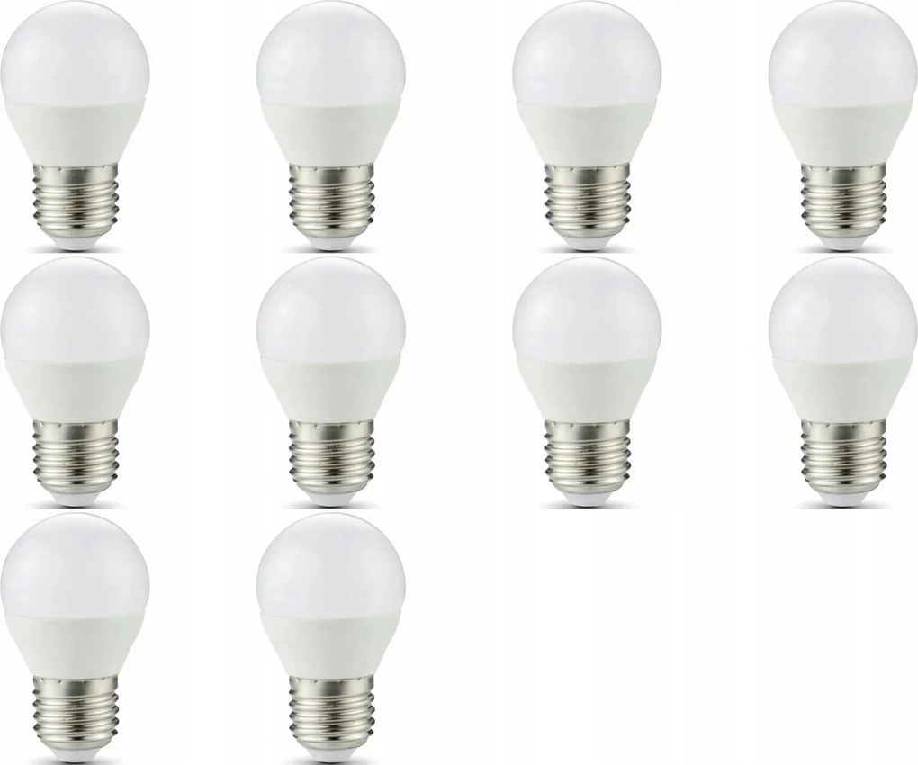 Led izzó 3W Golf Ball Nagy Menetes E27 Fehér Hideg Izzó szett 10 db