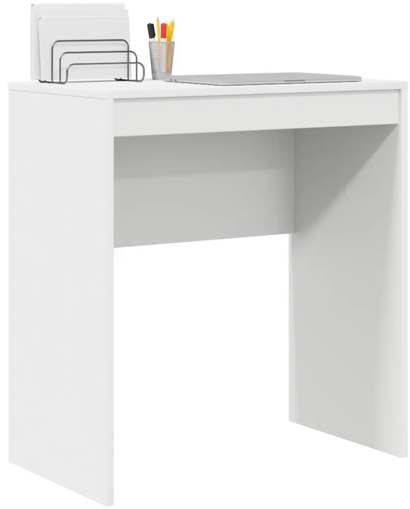 vidaXL Íróasztal Fehér Szerelt fa 70 x 40 x 76 cm Egyszerű Íróasztal