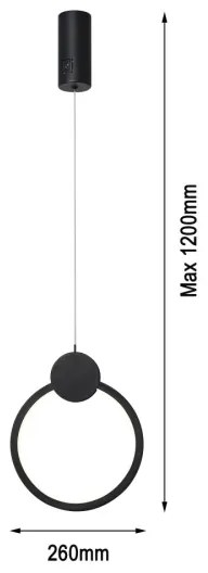 Immax NEO 07233L - LED Dimmelhető csillár zsinóron LITE OVALE LED/18W/230V Tuya + távirányító