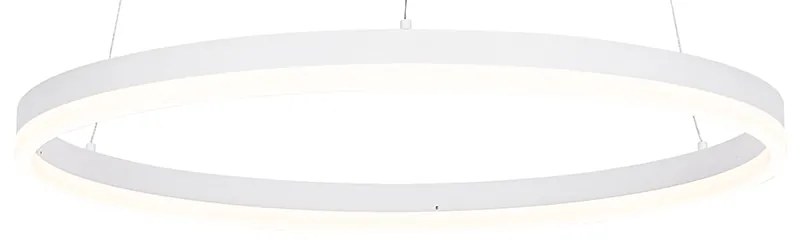 Dizájn függőlámpa fehér 60 cm LED-del 3 fokozatban szabályozható - Anello