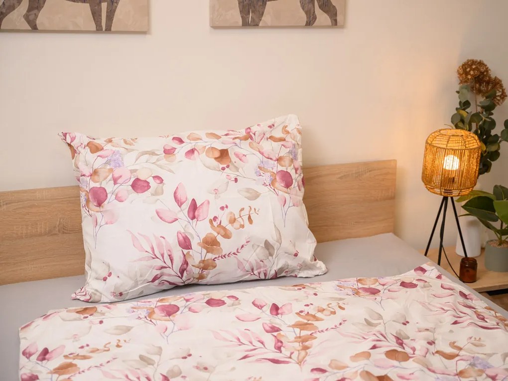 Mikroszálas ágyneműhuzat FLORANY fehér Ágyneműhuzat mérete: 70 x 90 cm | 140 x 200 cm