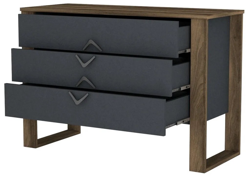 Bumerang Anthracite and Walnut komód