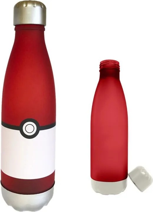 Pokémon Pokeball műanyag kulacs csavaros kupakkal 650 ml