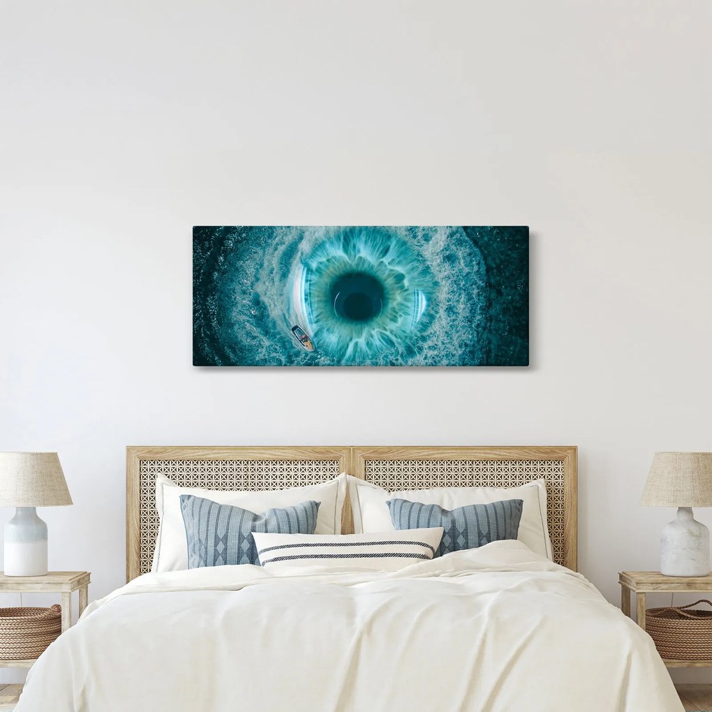 Tenger hajóval képe (120x50 cm)
