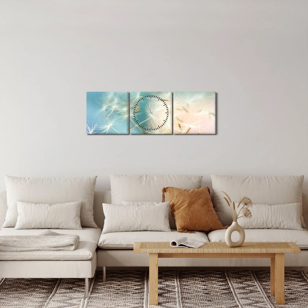 Kép - boldogság (órával) (90x30 cm)