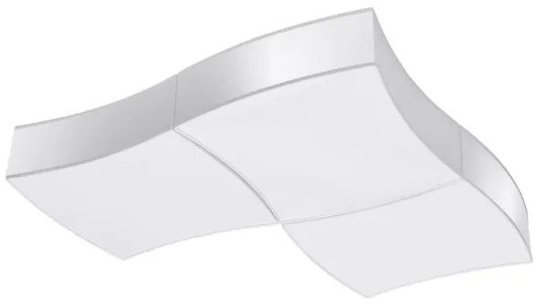 Sollux SL.1055 - Mennyezeti lámpa SQUARE 6xE27/60W/230V fehér