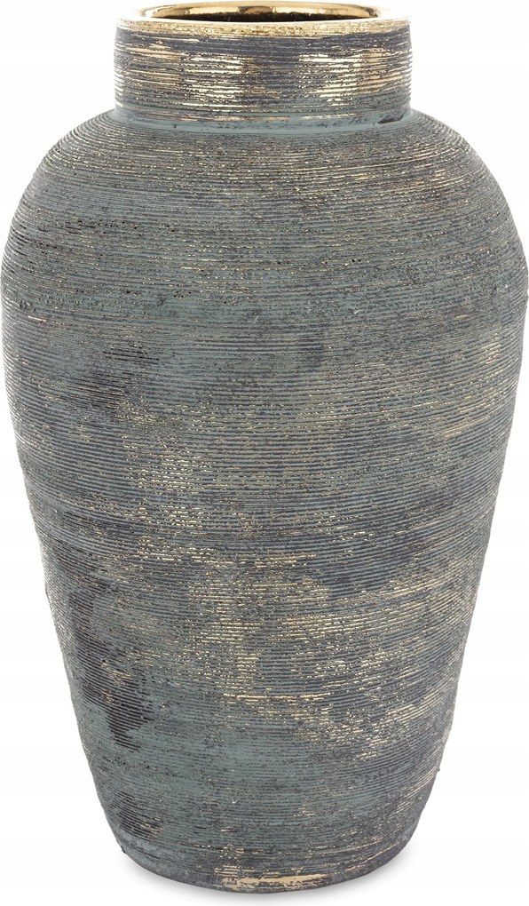 Váza arany üveg dörzsölt fedél dekoráció stílusos kerámia