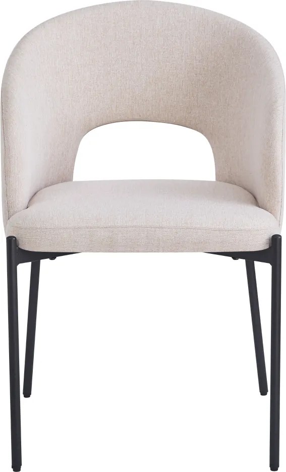 Étkezőszék, bézs/fekete, LONKA