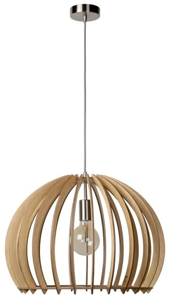 Lucide 34424/50/76 - Függeszték BOUNDE 1xE27/60W/230V bézs 50 cm