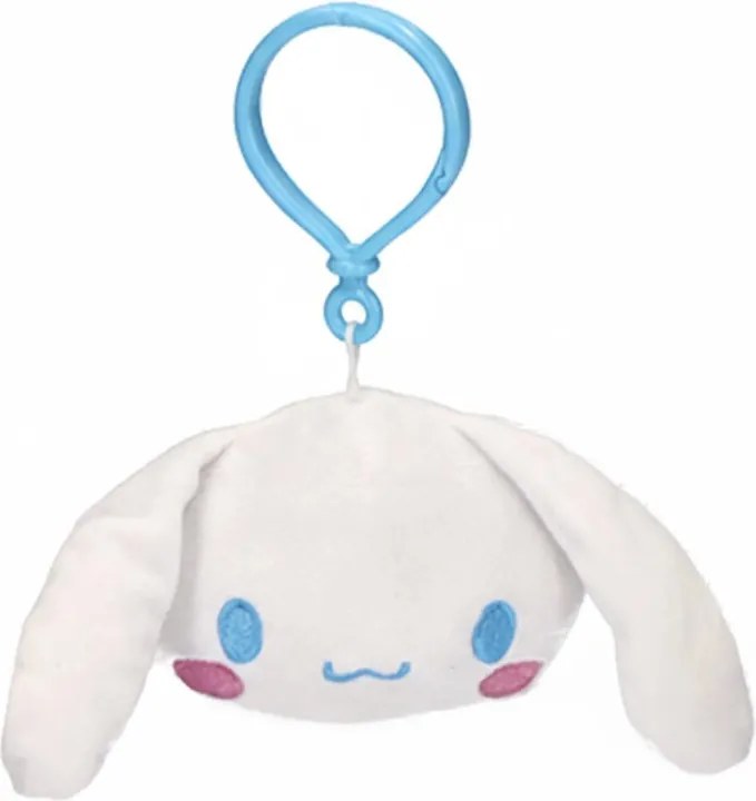 Hello Kitty Cinnamoroll Head 3D plüss figura akasztóval, táskadísz 21 cm