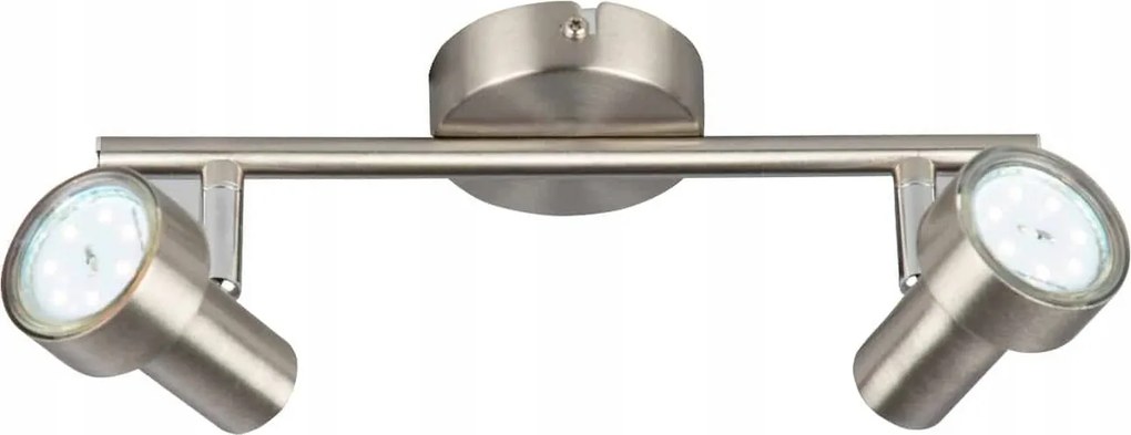 Briloner mennyezeti spotlámpa 27,5 cm 2xGU10 6W matt nikkel 500 lm IP20
