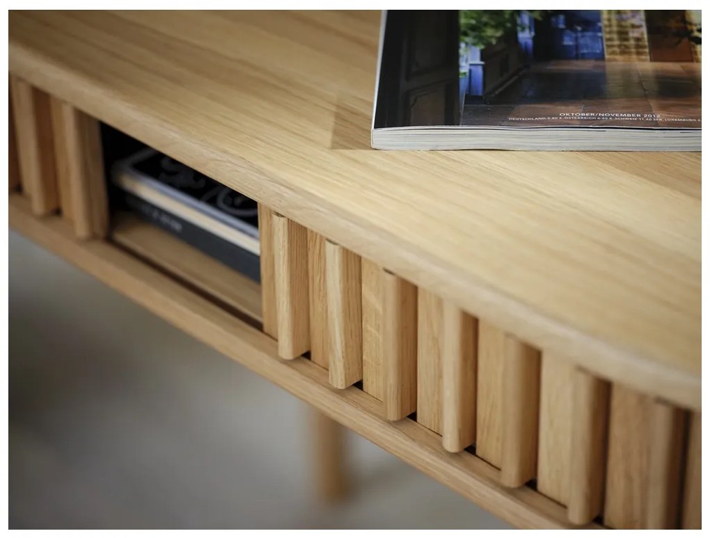 Design íróasztal Wally 120 cm természetes tölgy