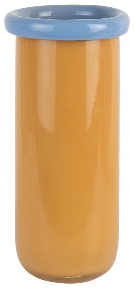 Mustársárga üveg váza (magasság 30,5 cm) Plegado – PT LIVING