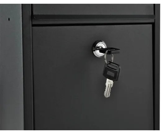 Postaláda 21,7x32 cm fekete