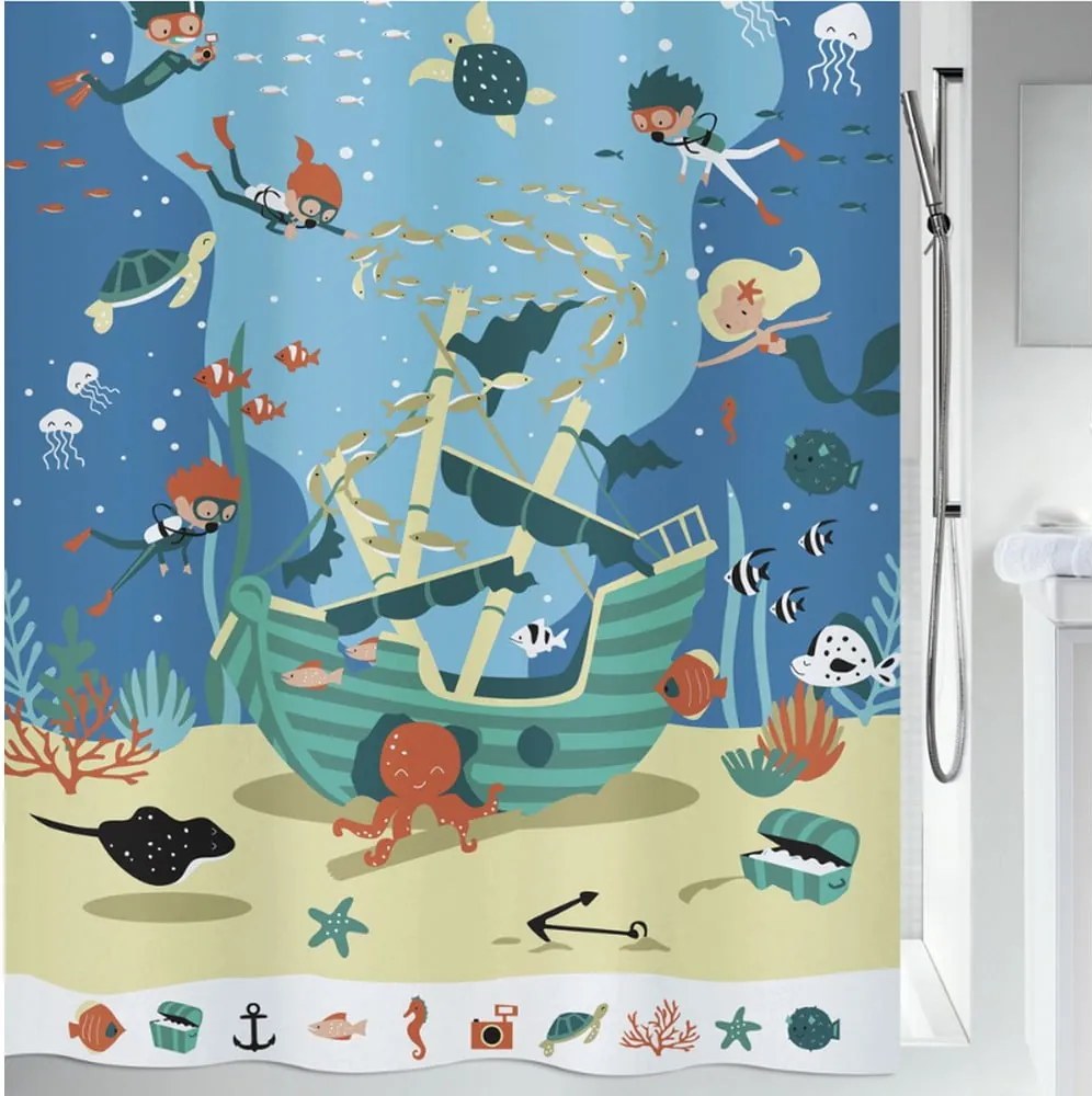Zuhanyfüggöny 180x200 cm Pirates – Spirella