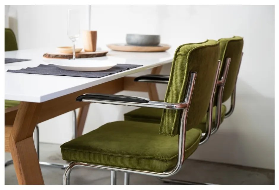 Ridge Kink Rib 2 db fekete karfás szék - Zuiver