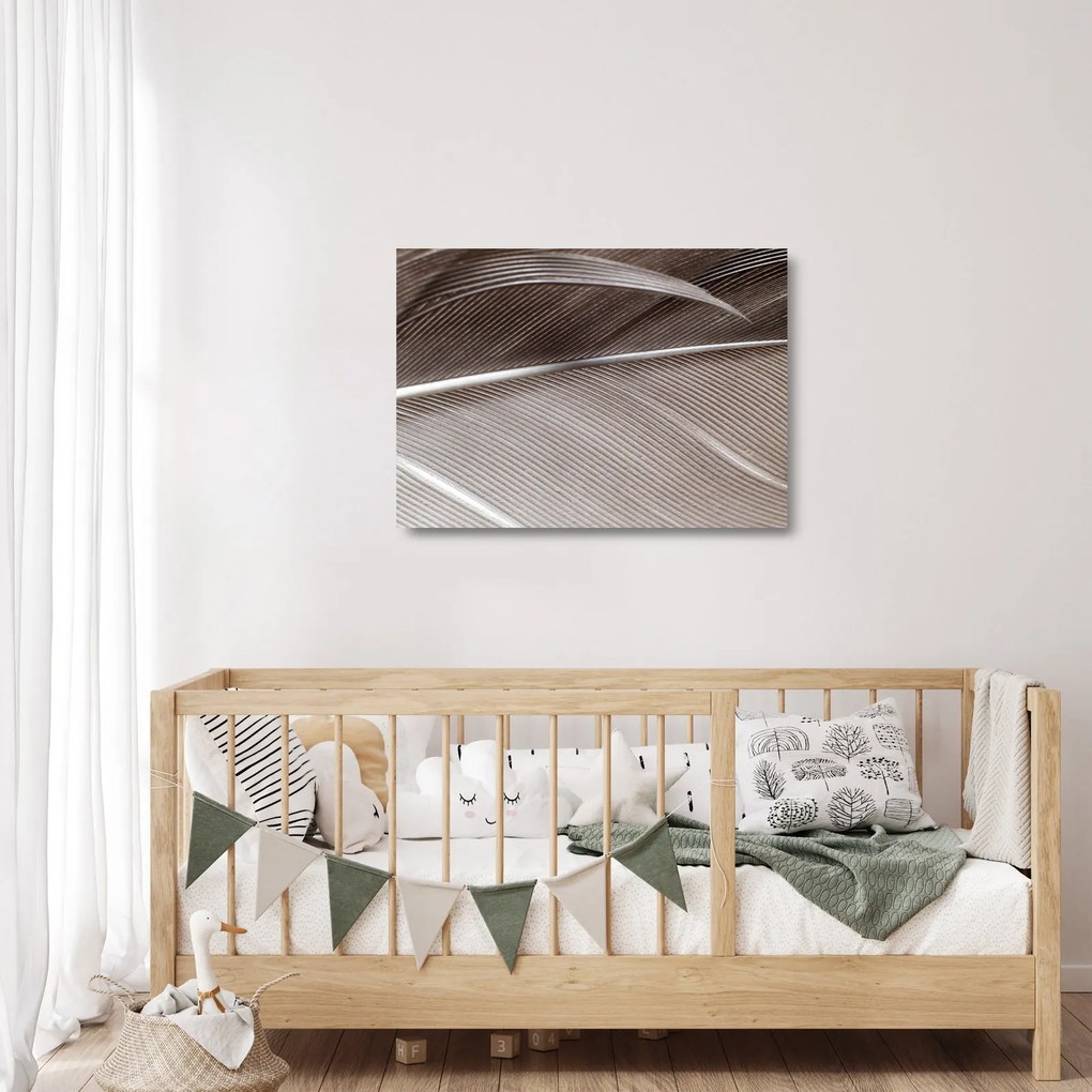 Absztrakt kép szálak (üvegen) (70x50 cm)
