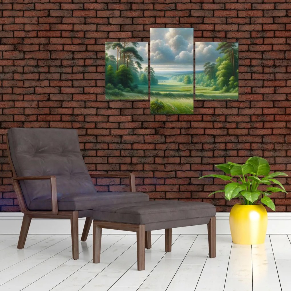 Kép - Zöld táj (90x60 cm)