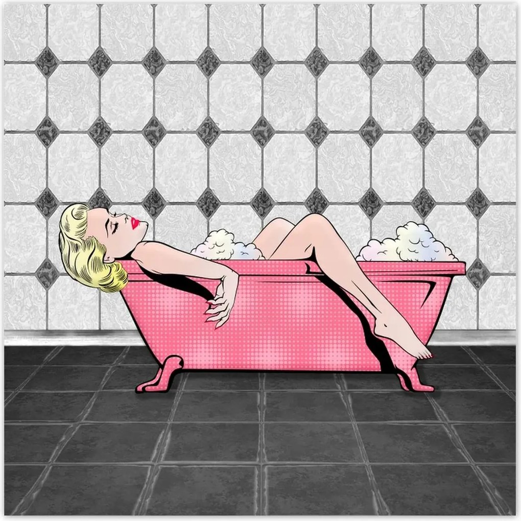 Poszterek 140x140 Marylin Monroe a kádban