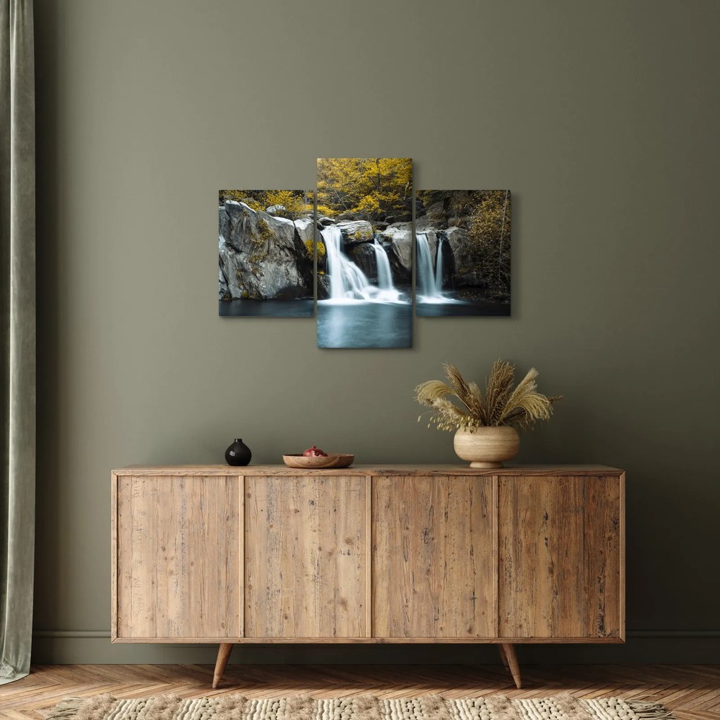 Kép - vízesés, Lushan, Kína (90x60 cm)