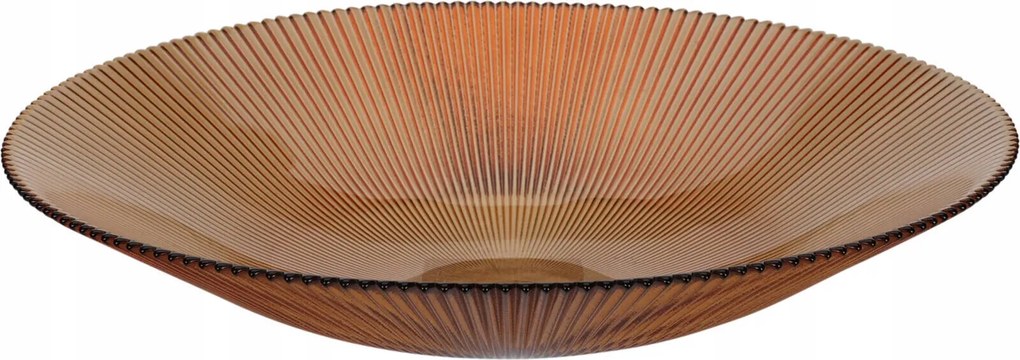 Bordázott Tál Narancssárga Tálaló Nagy Amber Átm. 30 CM