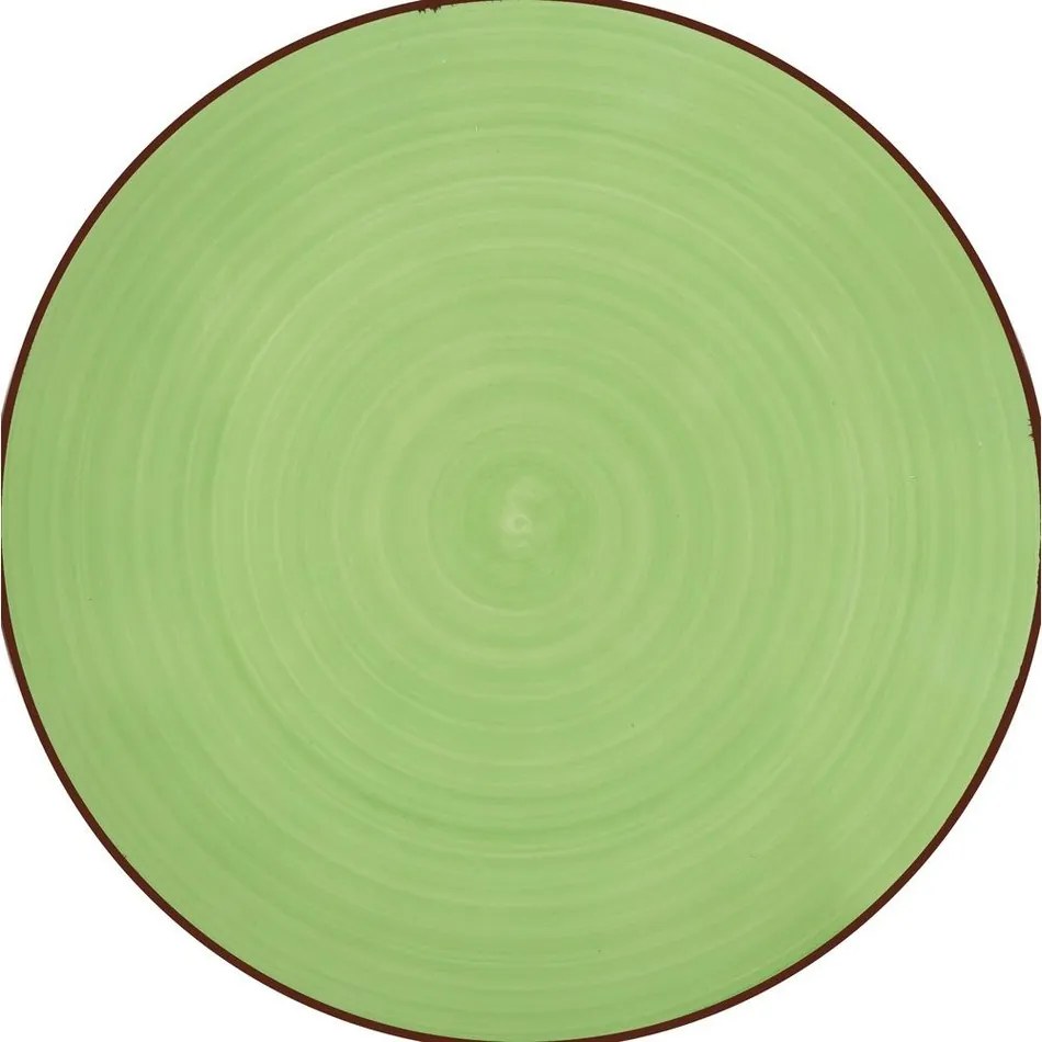 Lamart LT9085 kerámia sekély tányér Happy, átmérő26,8 cm, zöld