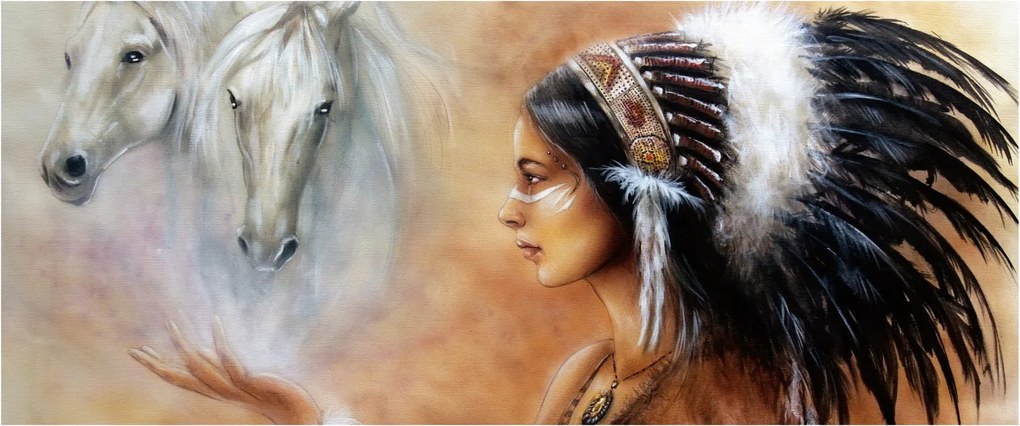 Kép - Indiánok varázslata (120x50 cm)