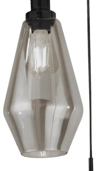 Searchlight 5423-3BK - Csillár zsinóron MIA 3xE27/60W/230V fekete