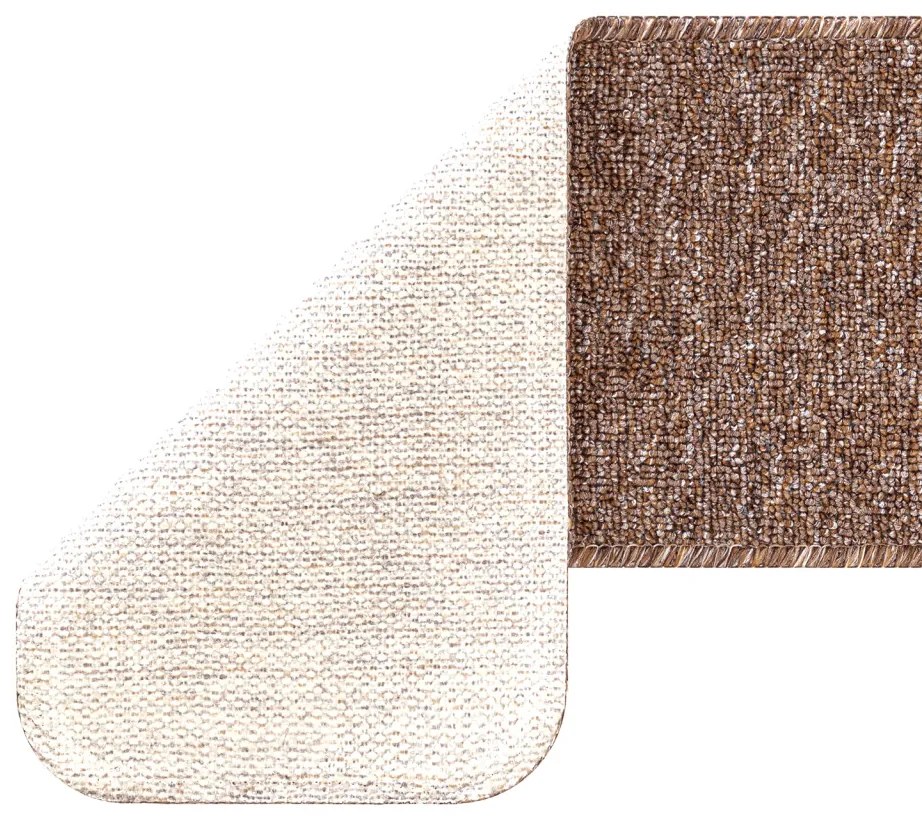 Csúszásmentes Lépcsőszőnyegek 15 pcs Barna 60 x 25 cm PP