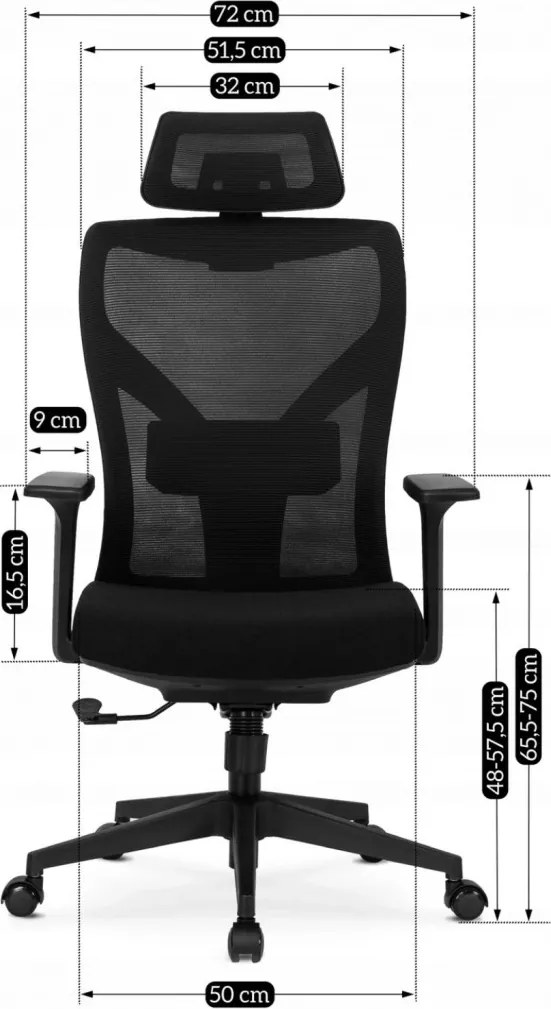 SPIRAL forgószék ergonomikus fekete