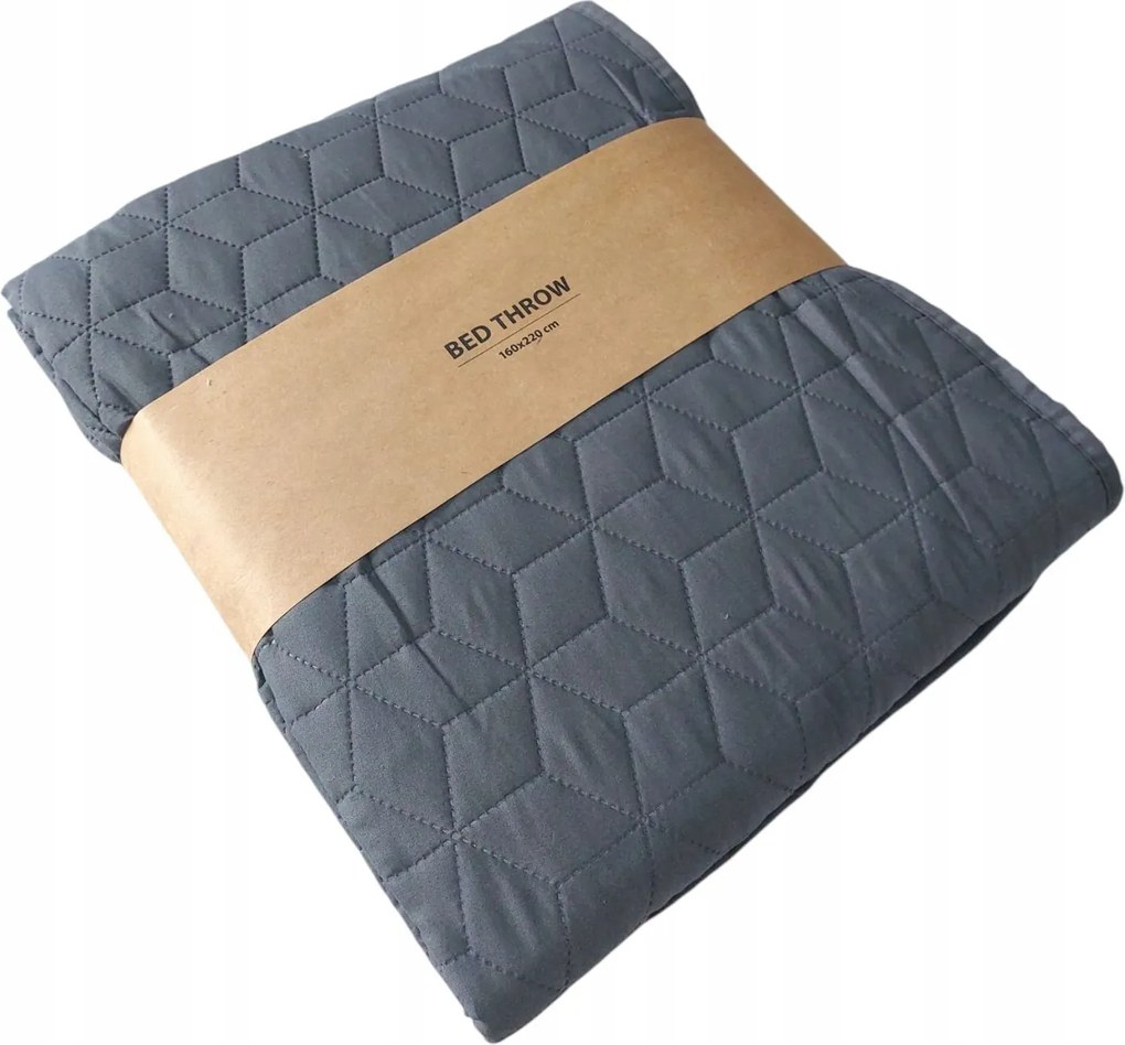 Ágytakaró Kétoldalas Szürke Ágytakaró 160x220 cm