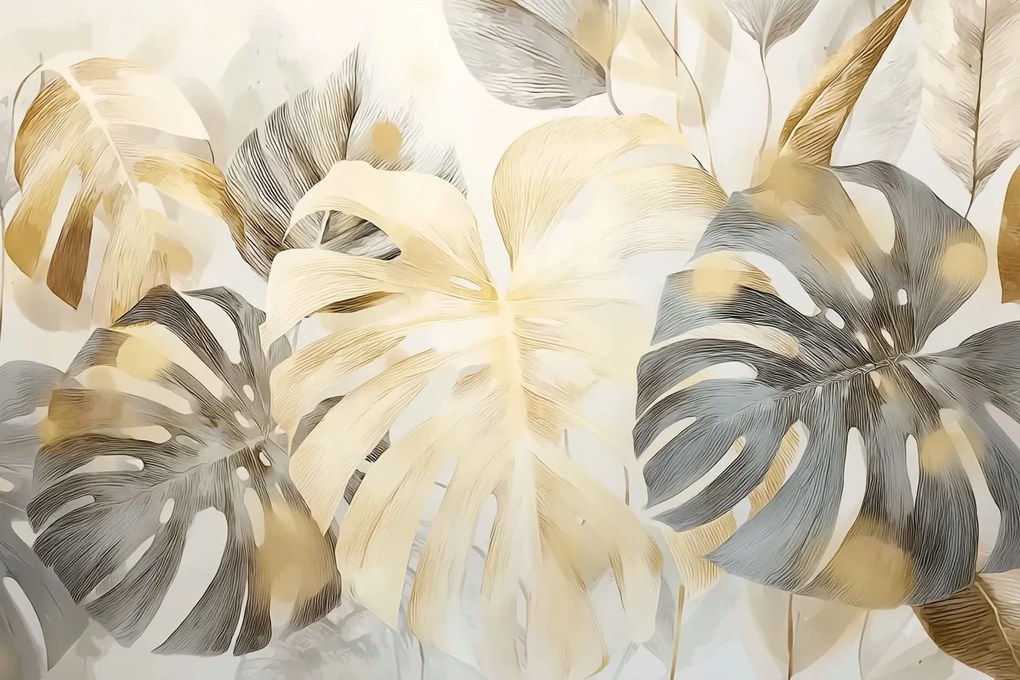 Fotótapéta Flizelina Grafika Természet Növények Levelek Monster 368x254 ragasztó