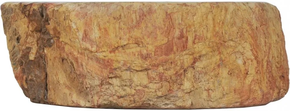 Krémszínű őskő mosdókagyló 45x35x15 cm