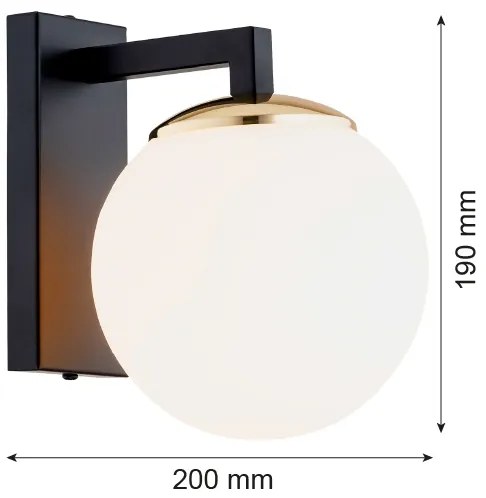 Argon 4771 - Fali lámpa MORITZ 1xE27/15W/230V