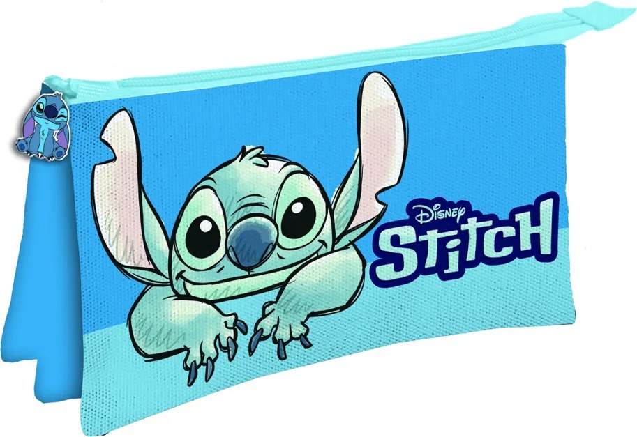 Disney Lilo és Stitch, A csillagkutya Smile 3 rekeszes tolltartó 22 cm