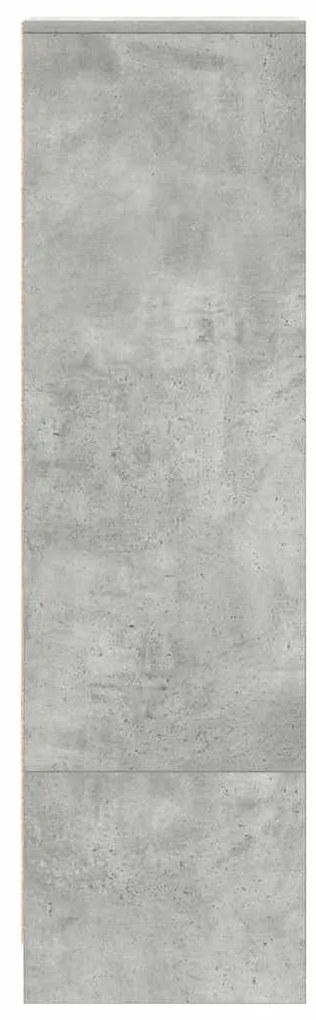betonszürke szerelt fa magasszekrény 29,5x34x119,5 cm