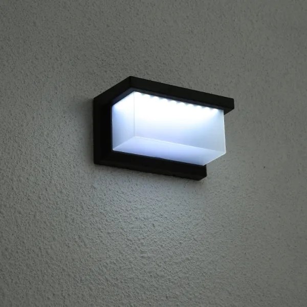 Brilagi - LED Napelemes érzékelős fali lámpa BRICK LED/12W/5,5V IP65