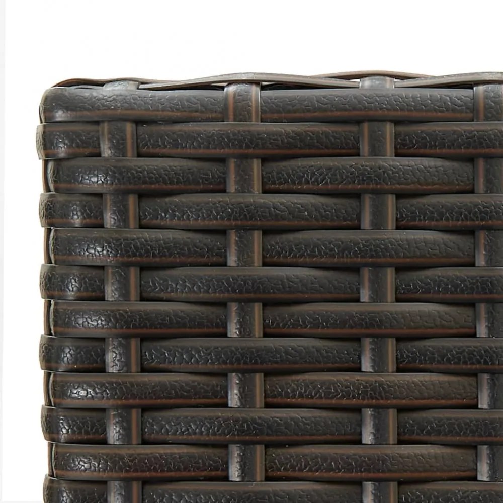 2 db barna polyrattan bárszék
