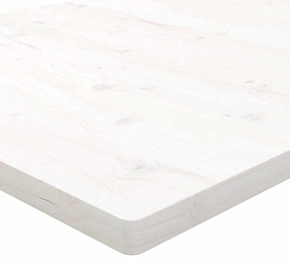 fehér tömör fenyőfa asztallap 110 x 55 x 2,5 cm