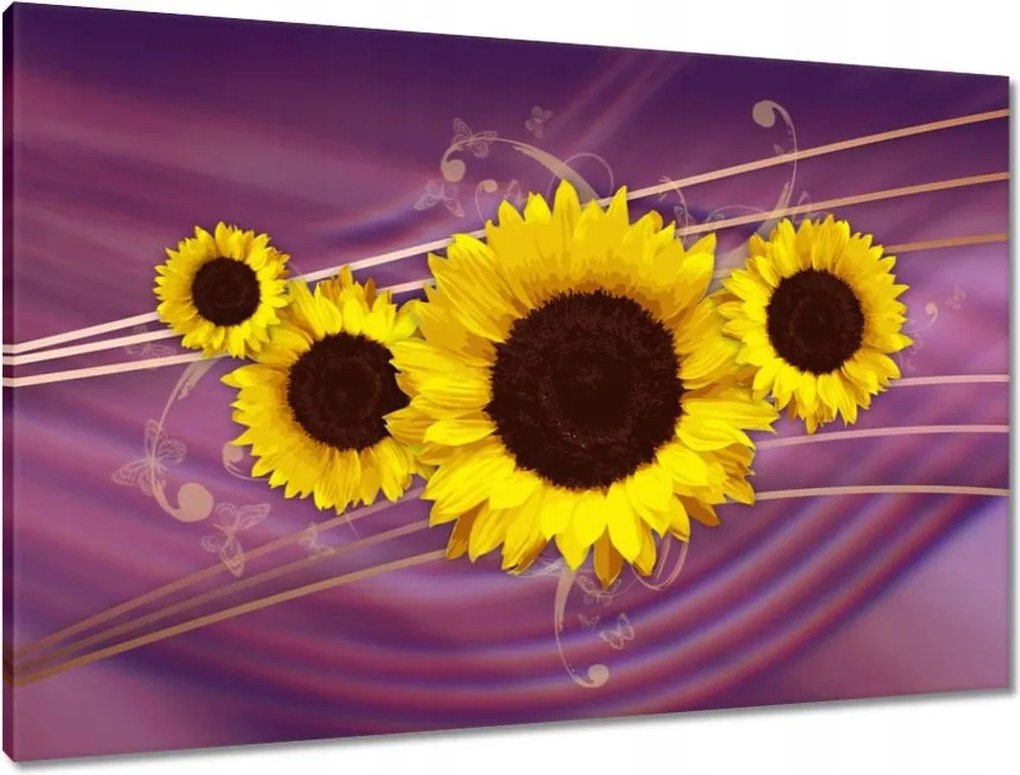 Vászonkép 90x60 Napraforgók
