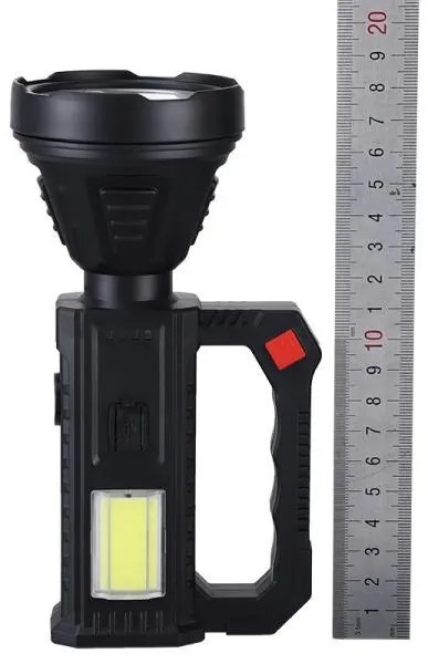 Napelemes lámpa háromlábú állvánnyal - TY-841T - fekete