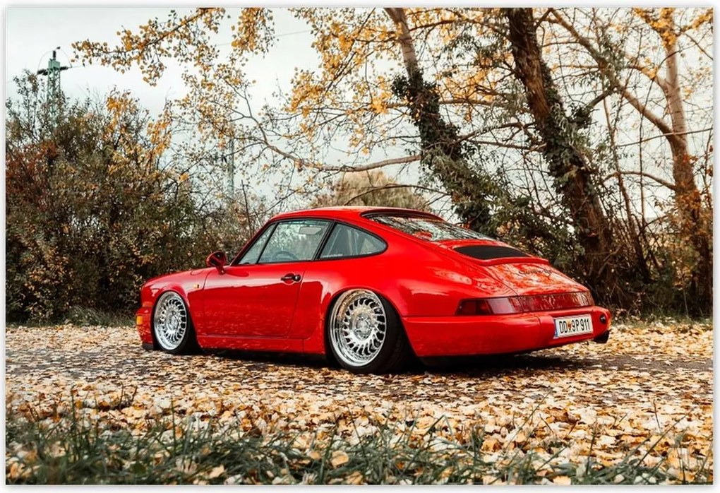Poszterek 155x105 Piros Porsche Autó