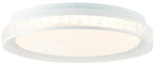 BRILLIANT G97190-70 BURLIE Kerek Mennyezeti Lámpa Fehér, Átlátszó LED IP20