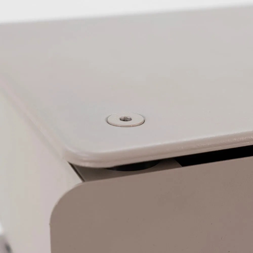 Szürkésbarna fém komód 37x45x26 cm Joey – Spinder Design