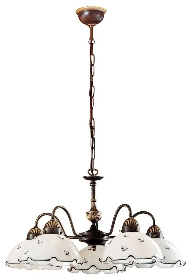 Kolarz 731.85.17 - Csillár láncon NONNA 5xE27/75W/230V kék