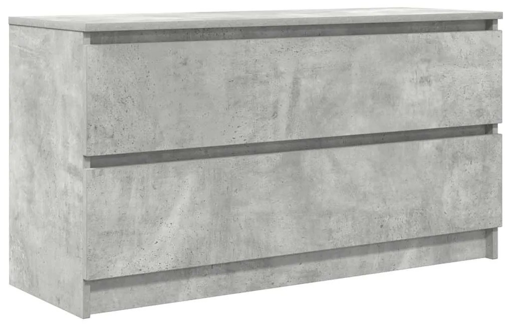 betonszürke szerelt fa TV-szekrény 100x35x54 cm